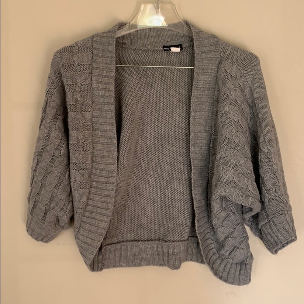 Wet Deal shrug cardigan